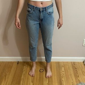 Light wash ripped jeans